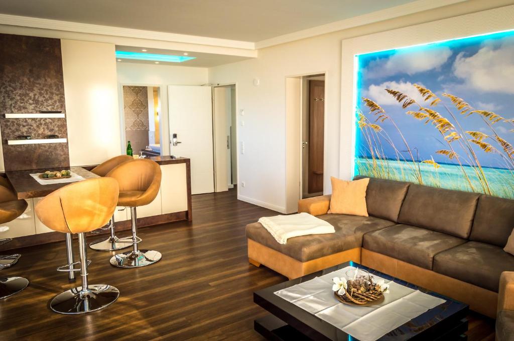 Posezení v ubytování Hotel Warnow