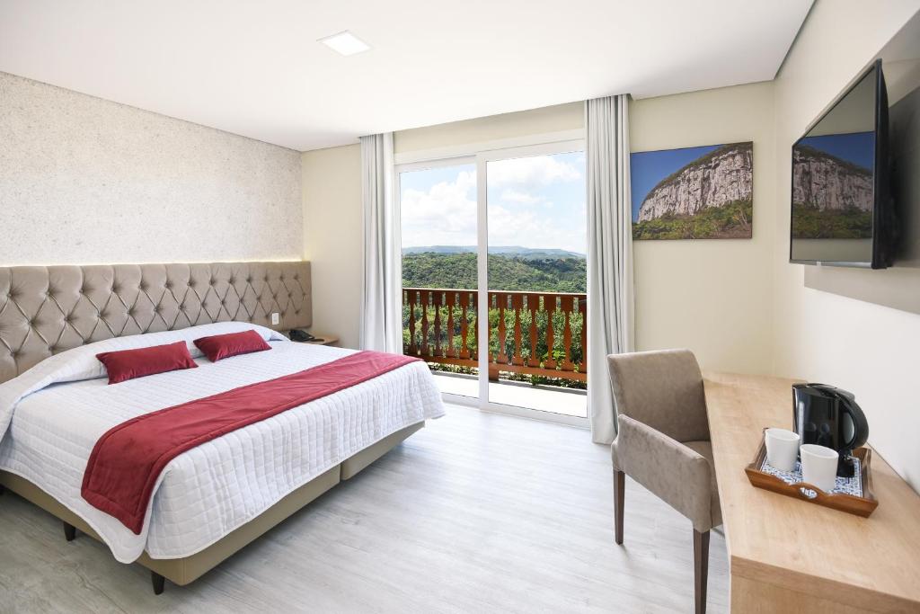 Postel nebo postele na pokoji v ubytování Hotel Alles Berg