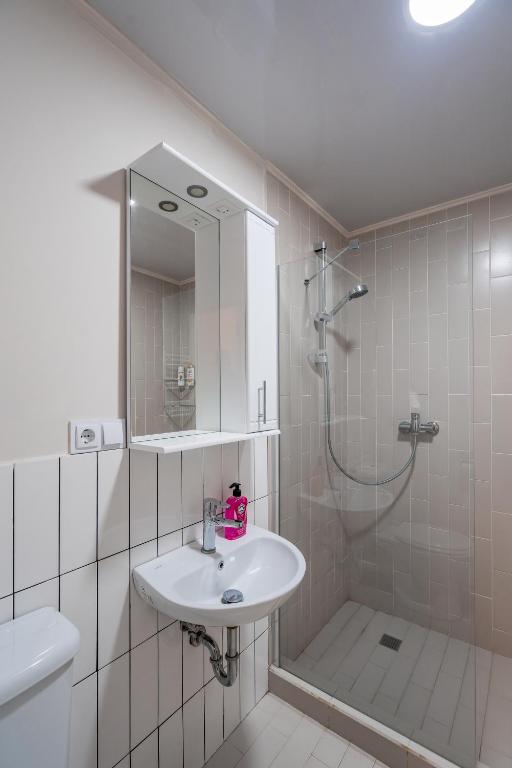 Koupelna v ubytování 2-room Apartment NFT Vista Gudauri 17- Near Ski Lift