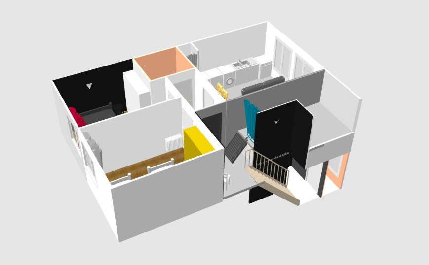 Půdorys ubytování Le Sleepway Lorient
