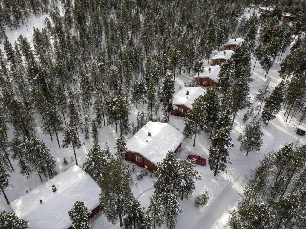 Ukonjärven Holiday Village v zimě