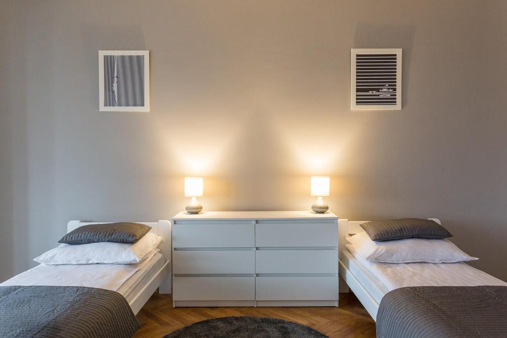 Postel nebo postele na pokoji v ubytování Hostel Zakątek ulica Grunwaldzka