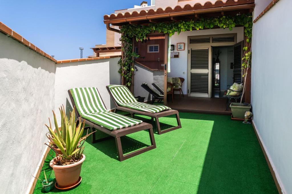 Patio nebo venkovní prostory v ubytování Apartamento el Carmen