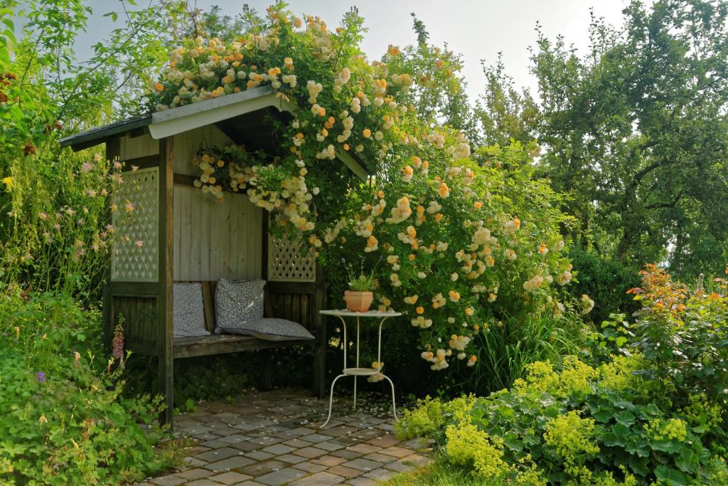 Zahrada ubytování Pension Am Kirschberg
