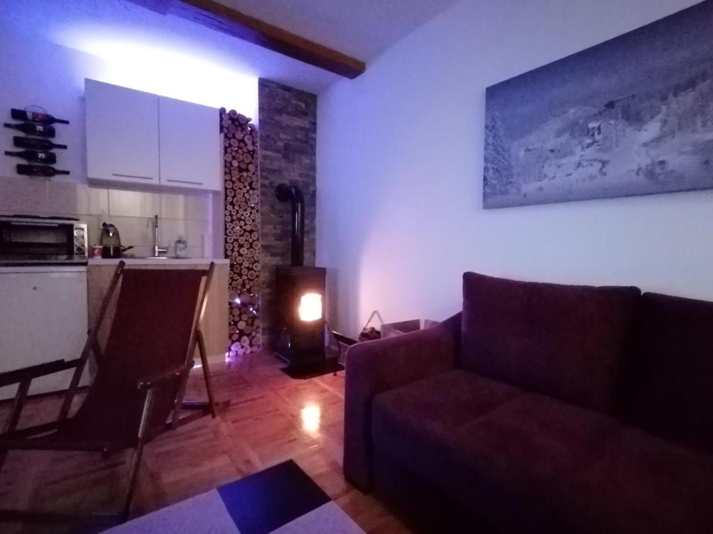 Χώρος καθιστικού στο Studio apartman Paradise