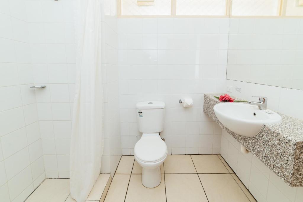 Koupelna v ubytování Kaiviti Motel