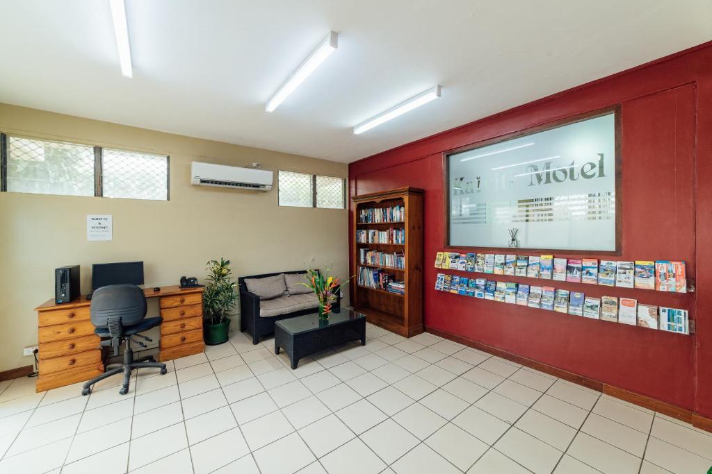 Knihovna v motelu