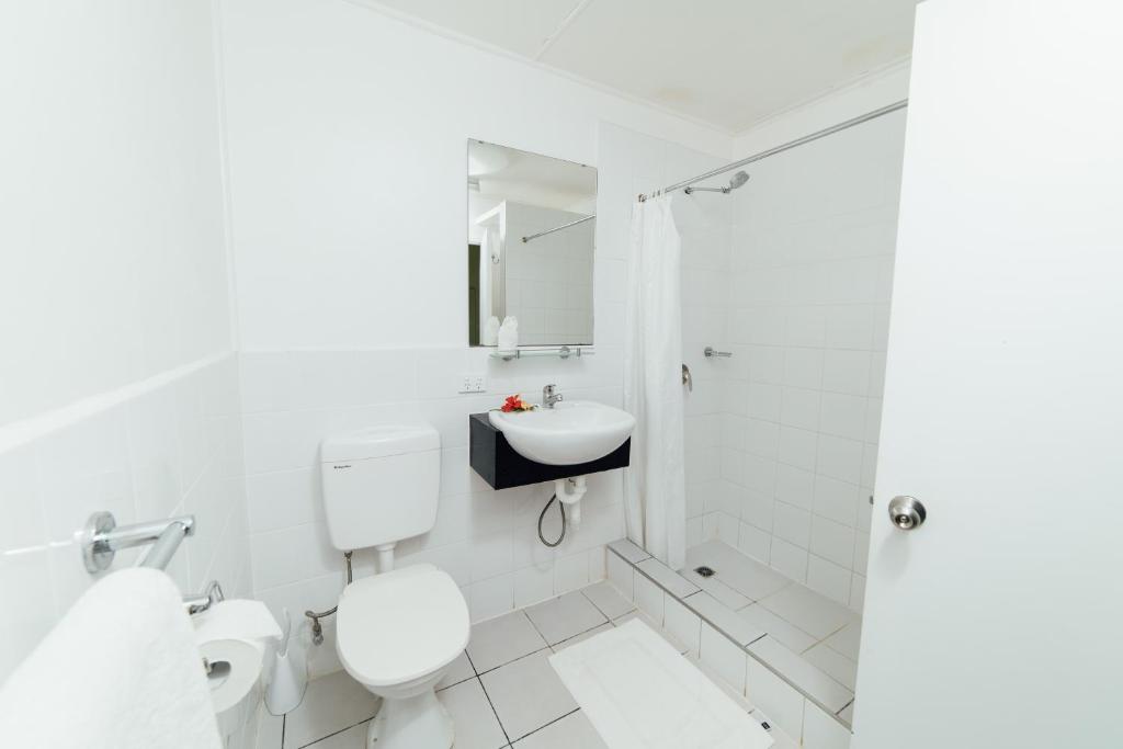 Koupelna v ubytování Kaiviti Motel