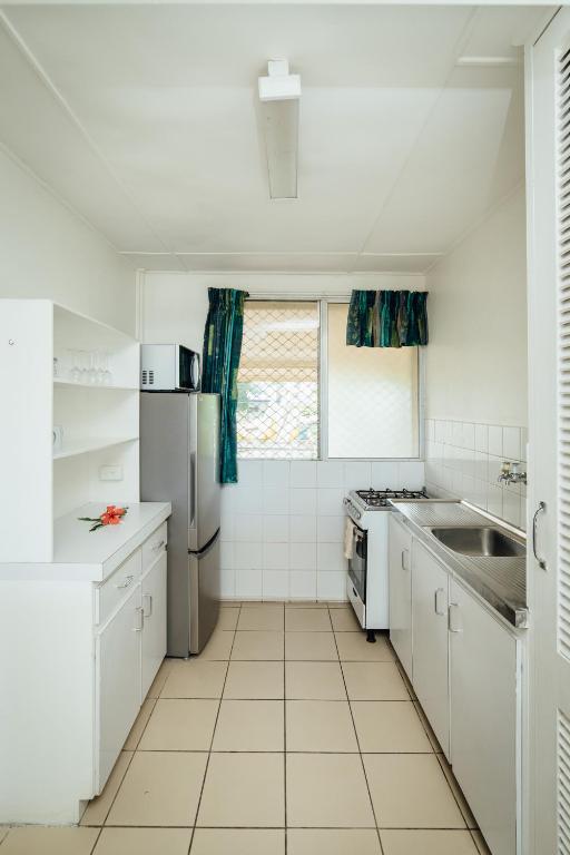 Kuchyň nebo kuchyňský kout v ubytování Kaiviti Motel