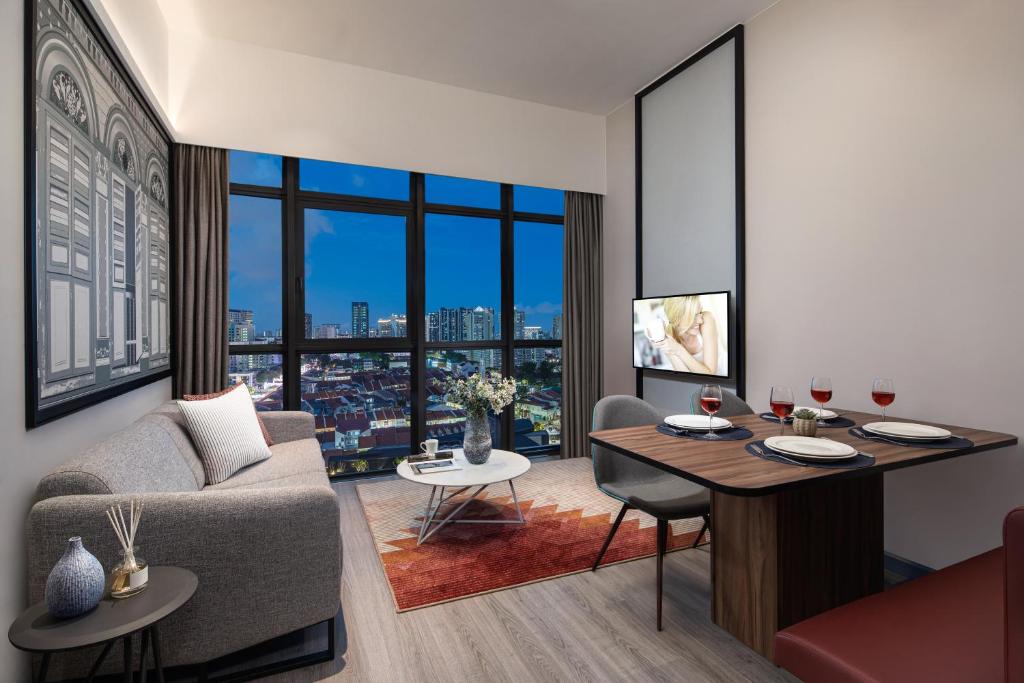 TV/trung tâm giải trí tại Citadines Rochor Singapore
