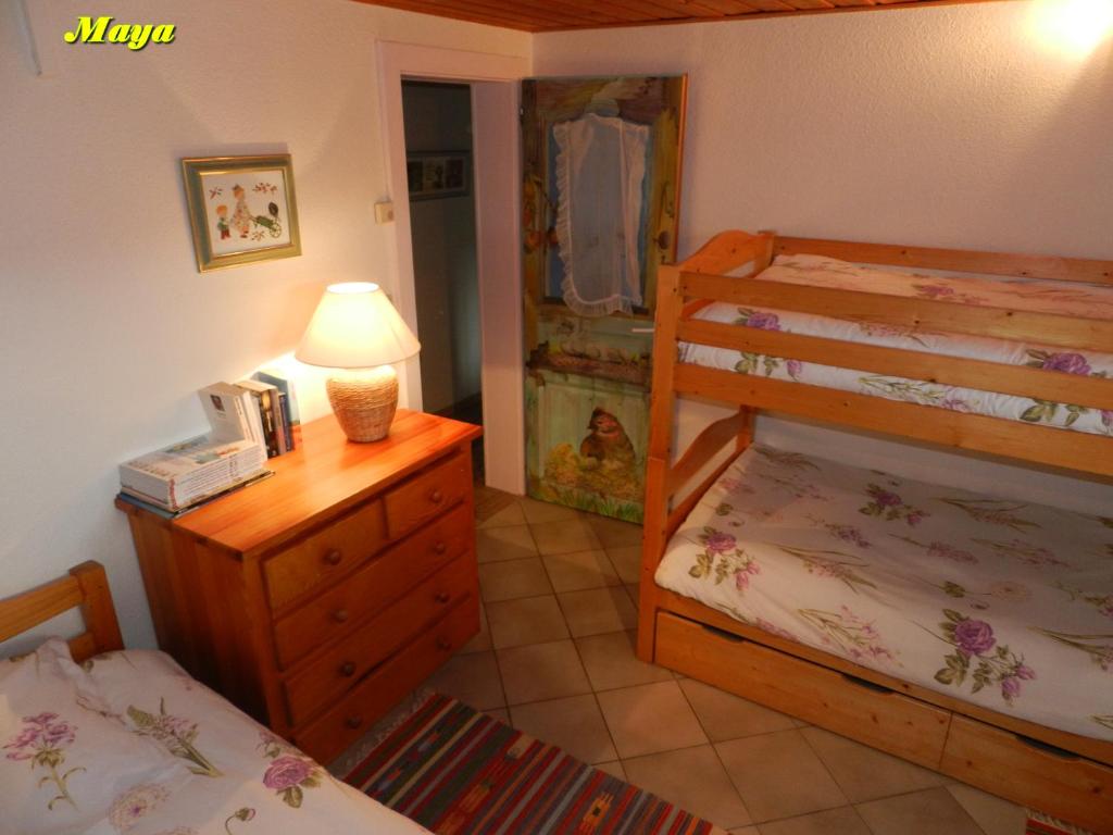 Postel nebo postele na pokoji v ubytování Appartements 5 Personnes MAYA et LOUNA