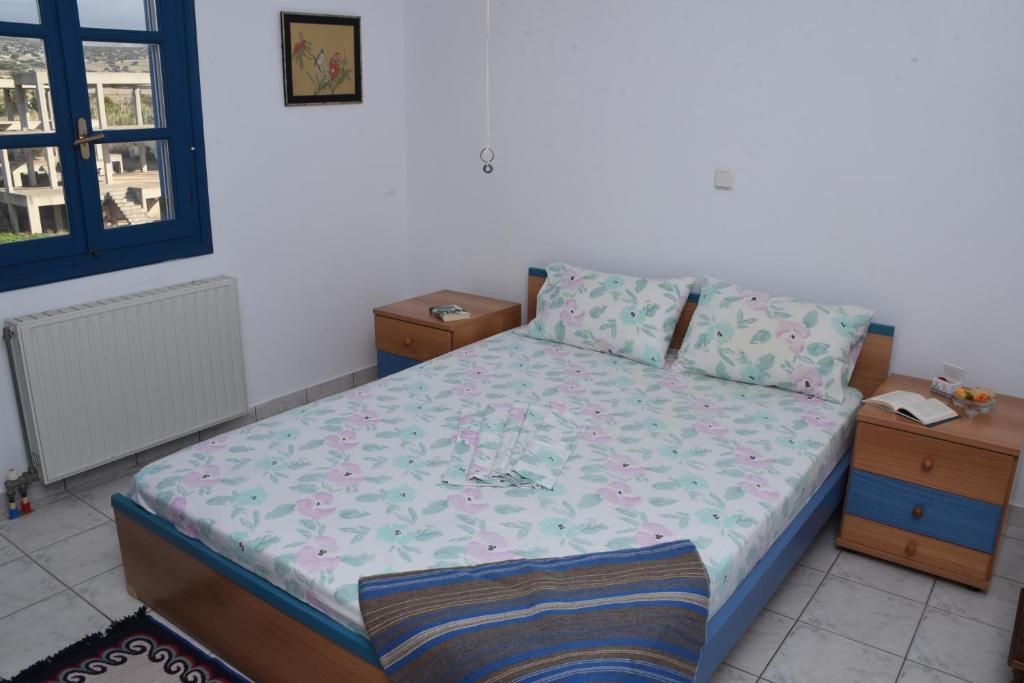 Postel nebo postele na pokoji v ubytování Naxos is the Way