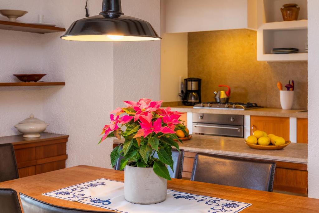 A kitchen or kitchenette at Na Pineda