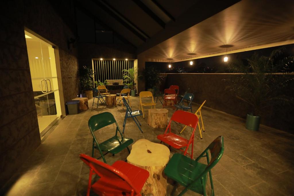 Posezení v ubytování Zoot Kochi Infopark