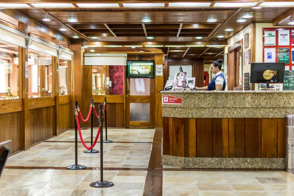 Lobbyen eller receptionen på Hotel Vinocap