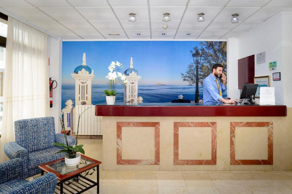 Vstupní hala nebo recepce v ubytování Hotel Mareny Benidorm