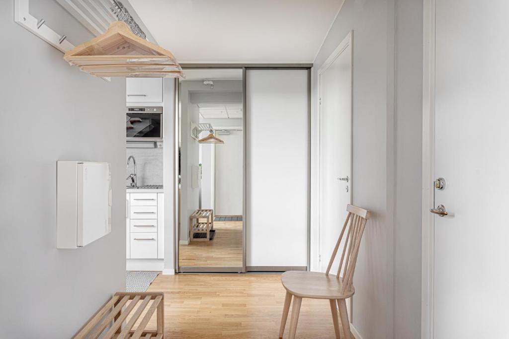 Kuchyň nebo kuchyňský kout v ubytování Hotel Arkaden