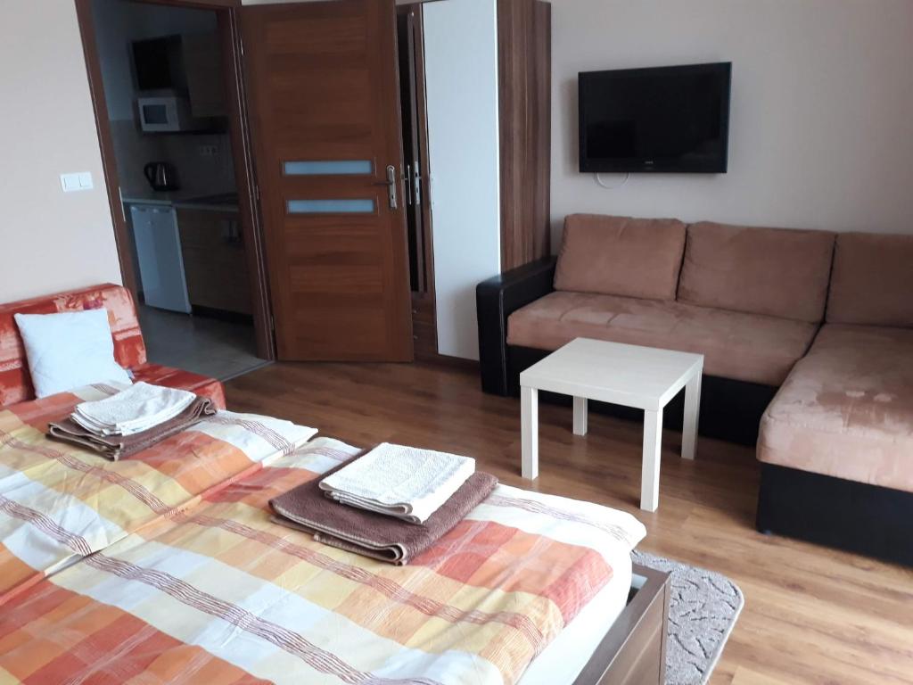 Posezení v ubytování Fridrich apartman