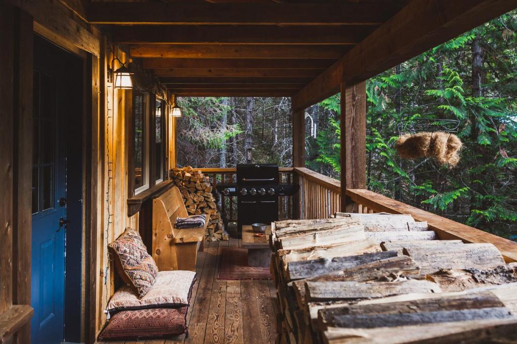 Posezení v ubytování Logden Lodge