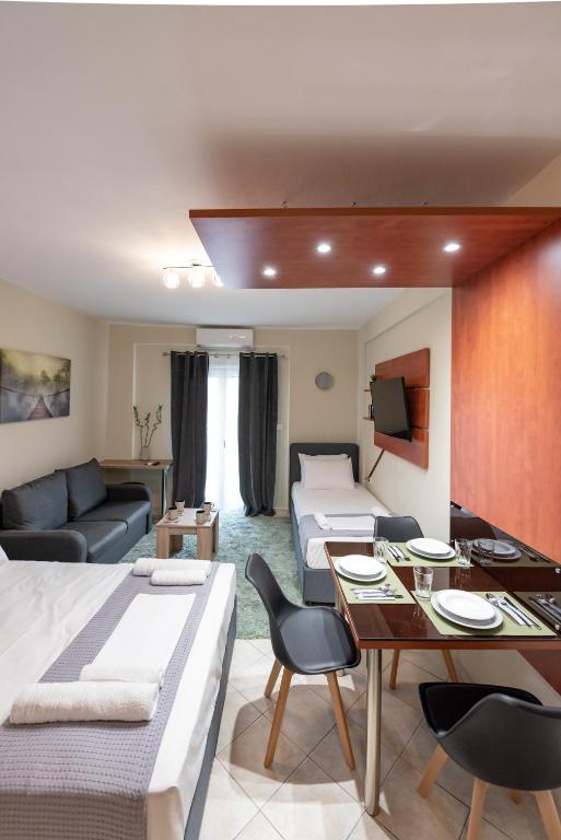 Posezení v ubytování Alfa House