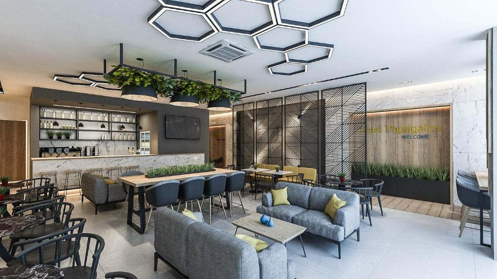 Posezení v ubytování Hotel Papagalos