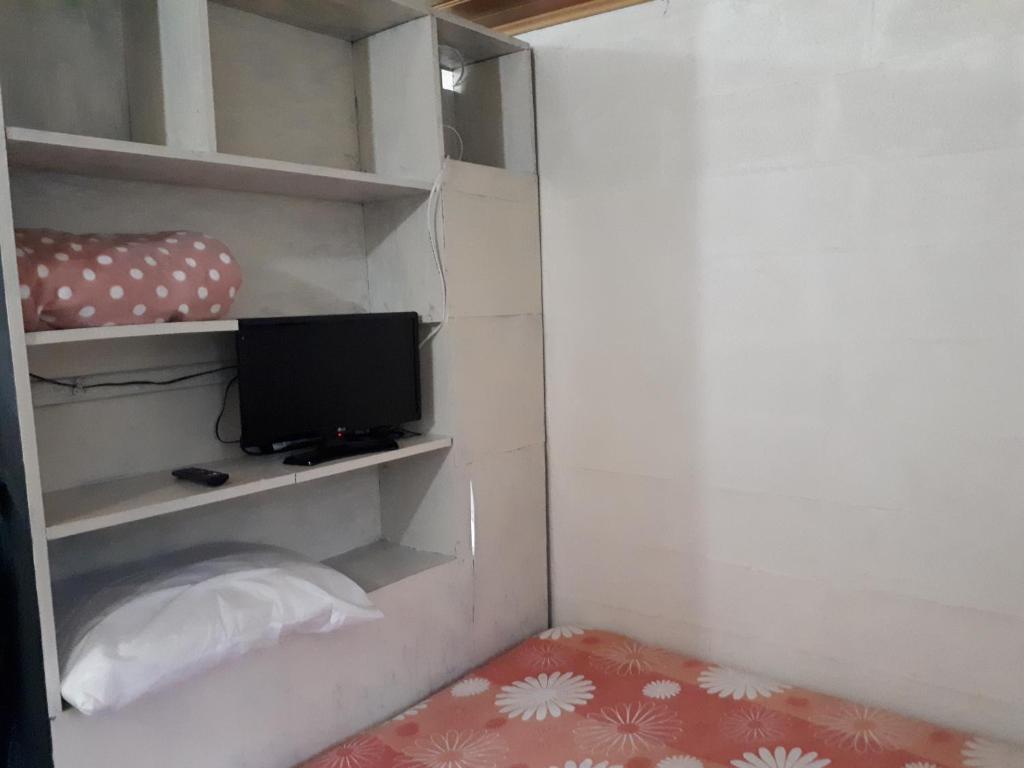 Televízia a/alebo spoločenská miestnosť v ubytovaní Mini casa (kit net)