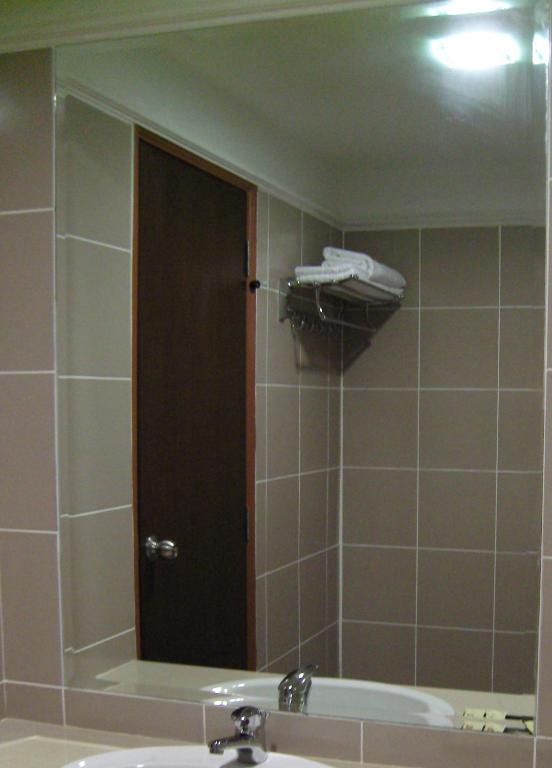 Koupelna v ubytování Hotel Orient