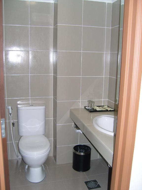 Koupelna v ubytování Hotel Orient