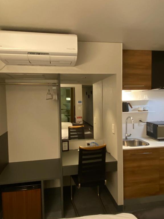 Kuchyň nebo kuchyňský kout v ubytování Hotel 草石庵