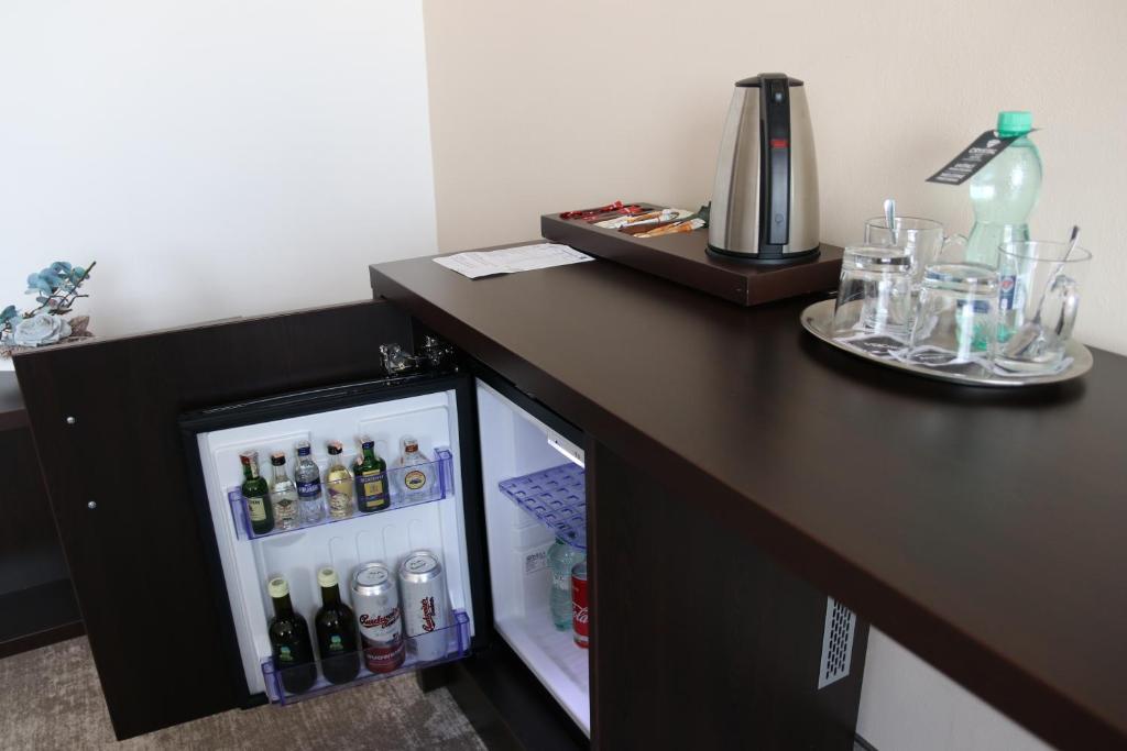Nápoje v ubytování Hotel Crystal