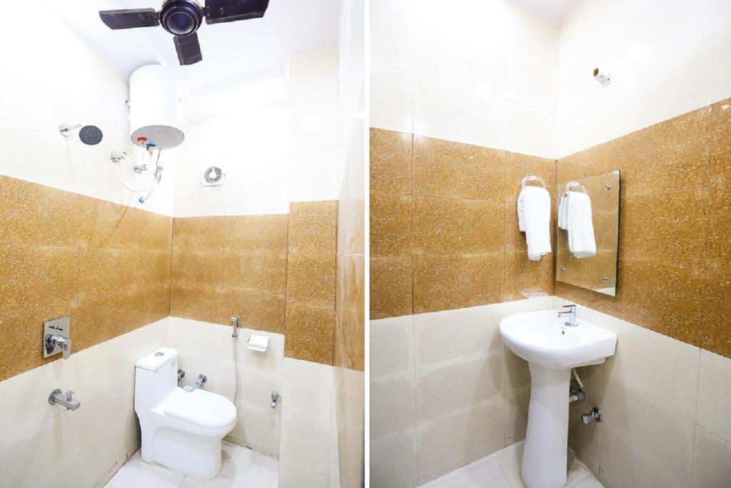 Koupelna v ubytování Hotel Agra Hotel Kamla Palace