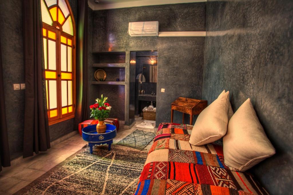 Posezení v ubytování Riad 111 & Spa