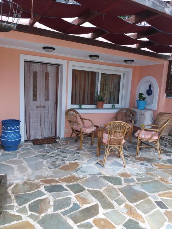 Patio nebo venkovní prostory v ubytování Marmari vacation flat