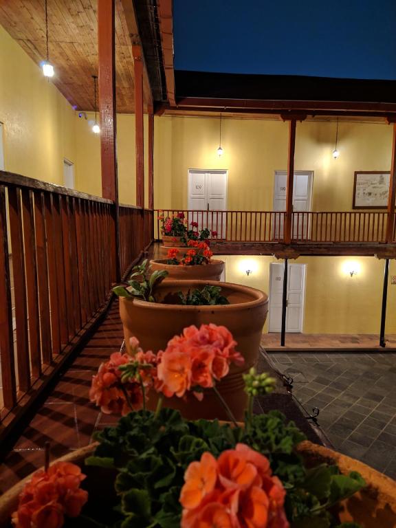 Balkón nebo terasa v ubytování Hotel Real Del Monte