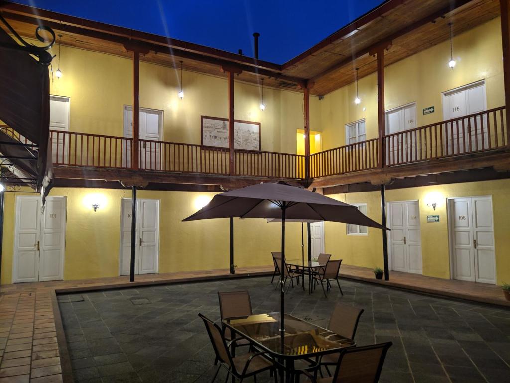 Balkón nebo terasa v ubytování Hotel Real Del Monte