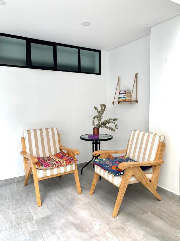 Posezení v ubytování 574 Hotel