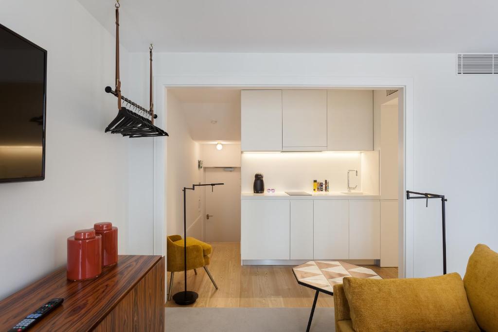 Kuchyň nebo kuchyňský kout v ubytování S.Bento Residences