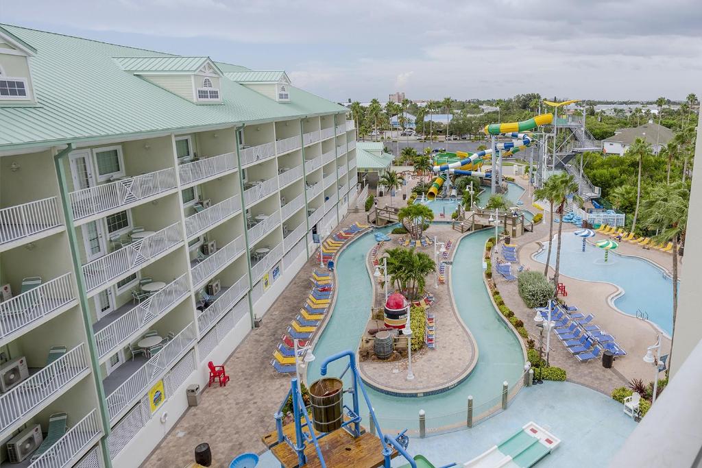 an aerial view of a water park at a hotel at Indian Rocks Beach Harbourside - Waterpark in Clearwater Beach