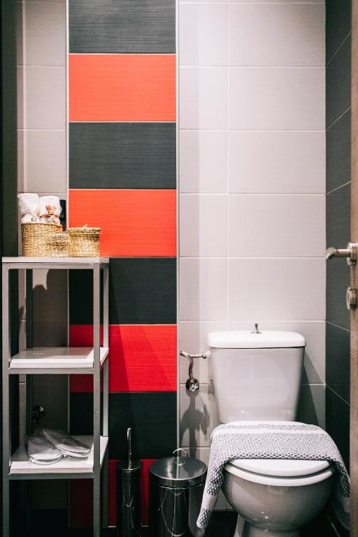 Koupelna v ubytování Volos Suites Center