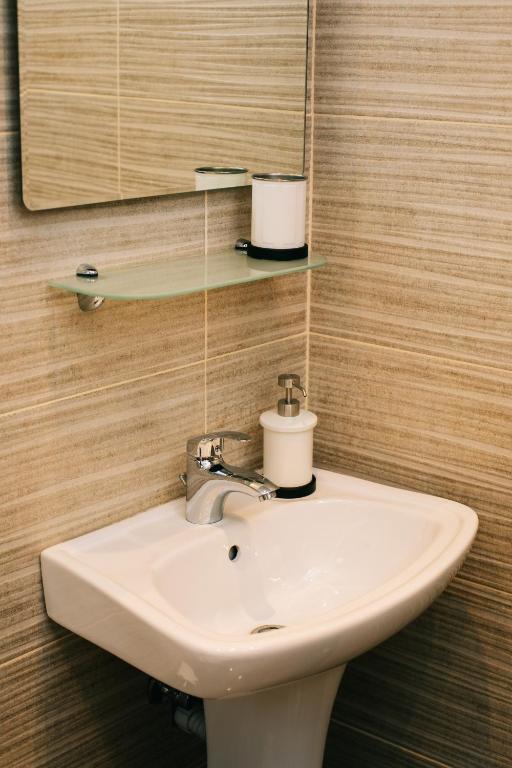 Koupelna v ubytování Volos Suites Center