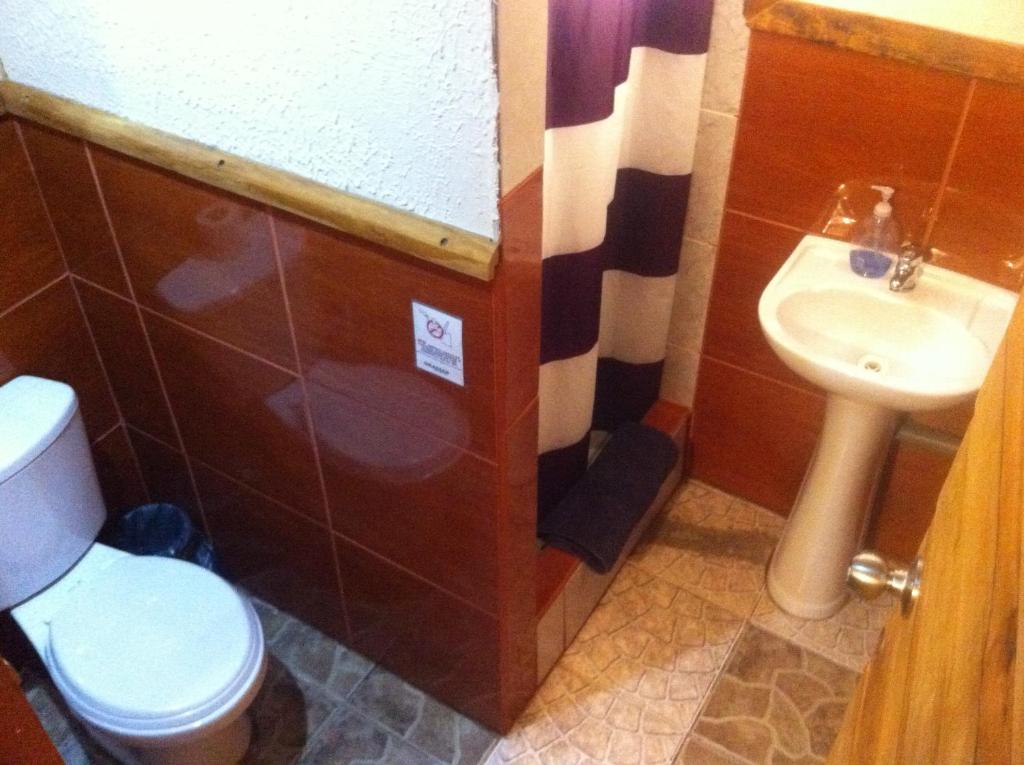 Uma casa de banho em Cabañas Turin
