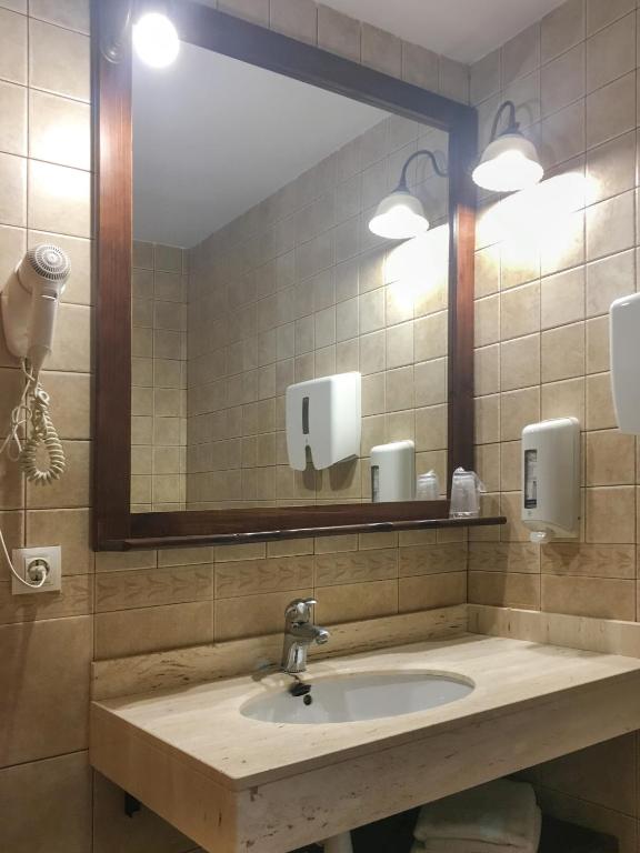 Kúpeľňa v ubytovaní Hotel Fonda Merce
