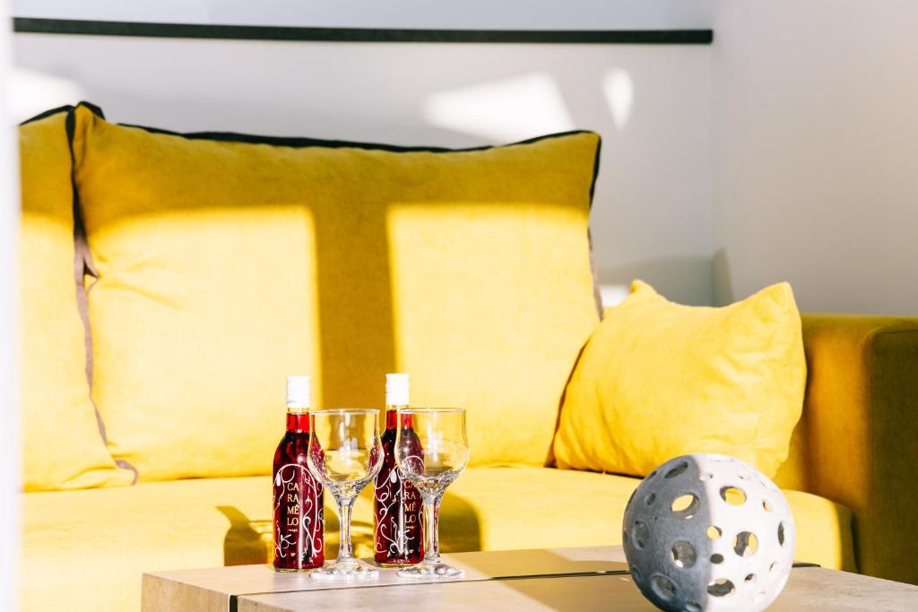 Posezení v ubytování Volos Suites Center