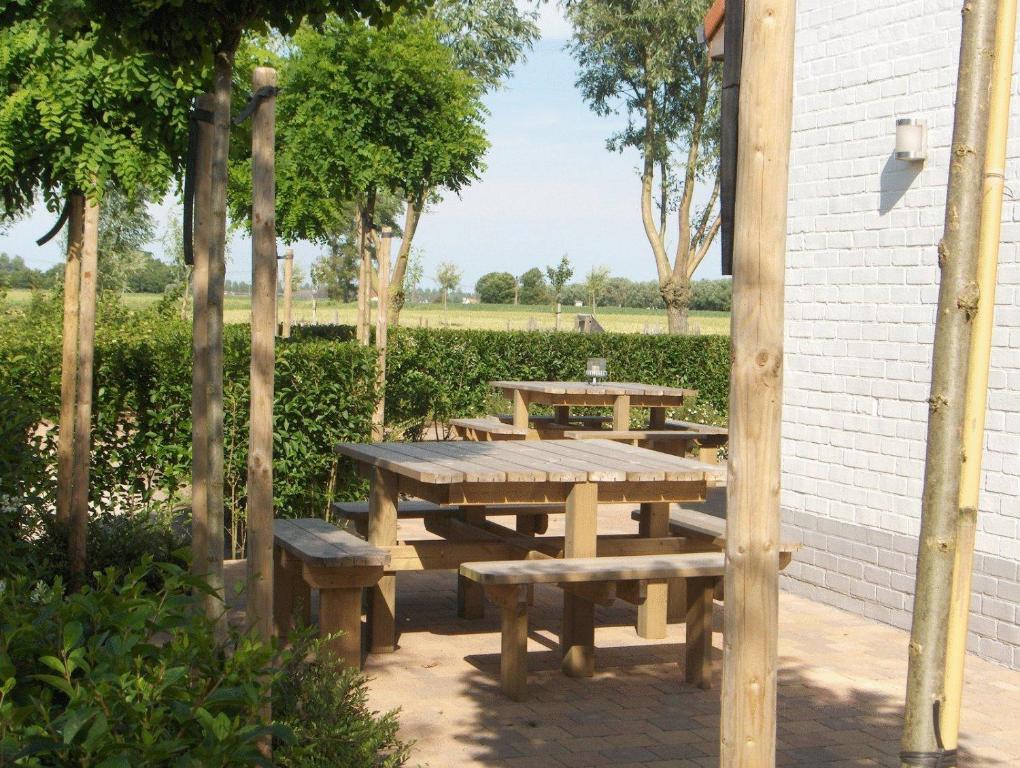 Zahrada ubytování B&B Knotwilgenhoeve
