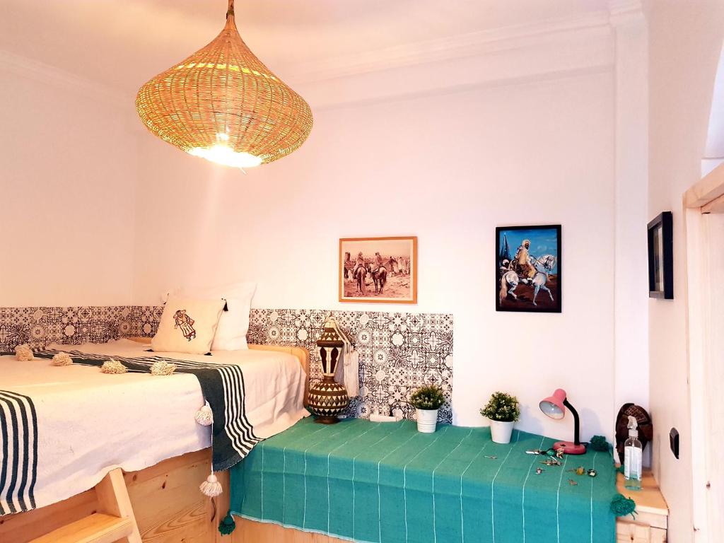 Posezení v ubytování Art Riad Au Bord De La Mer