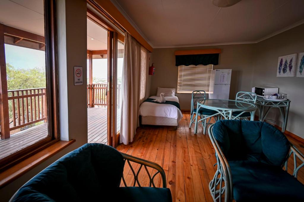 Balkón nebo terasa v ubytování Sangiro Game Lodge
