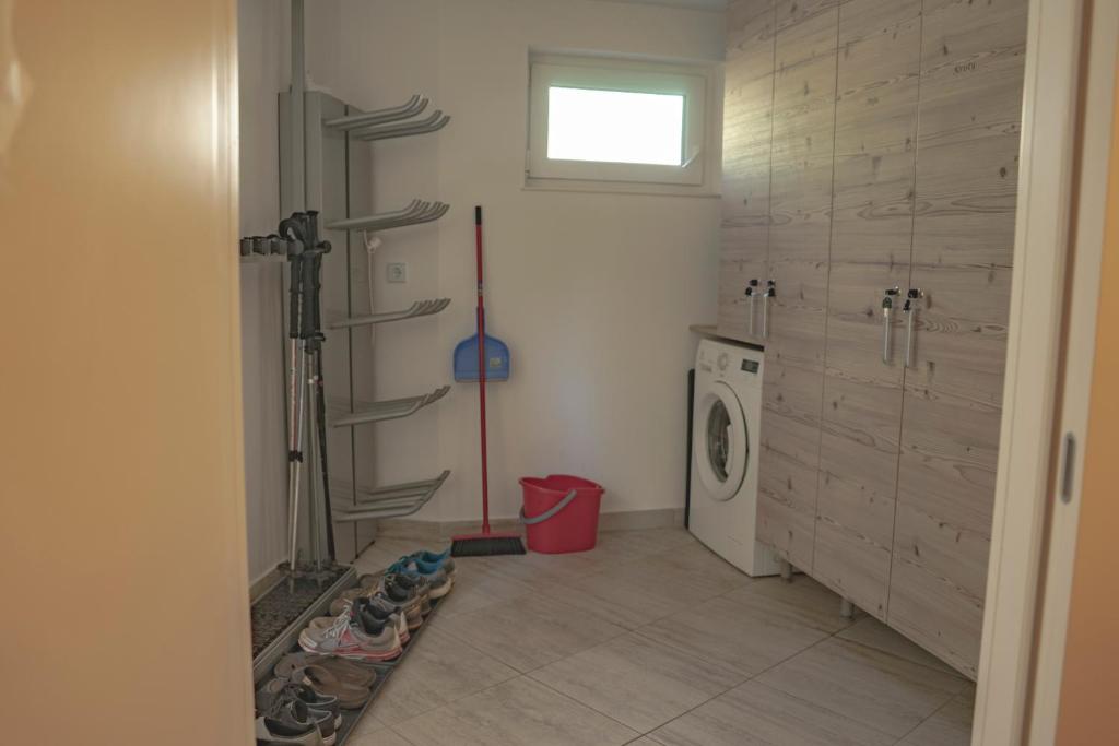 Koupelna v ubytování Hiša Katja-Privat wellness