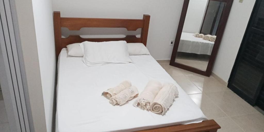 Postel nebo postele na pokoji v ubytování Hostel da Moda