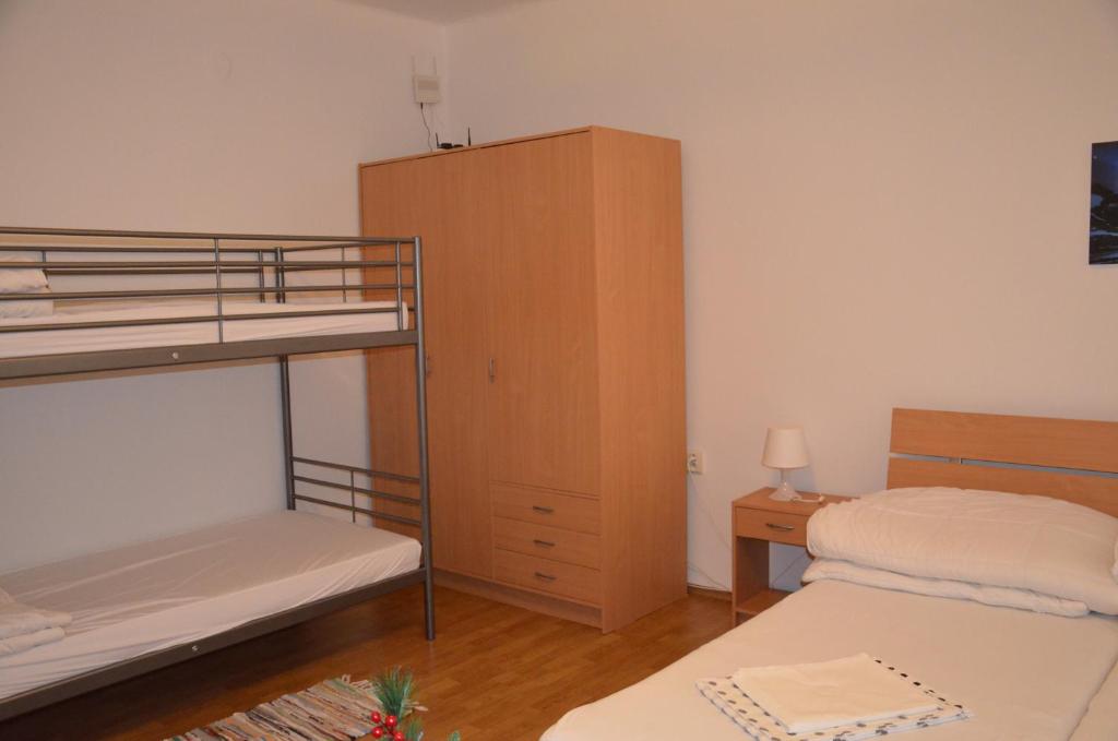 Postel nebo postele na pokoji v ubytování Chata Horec