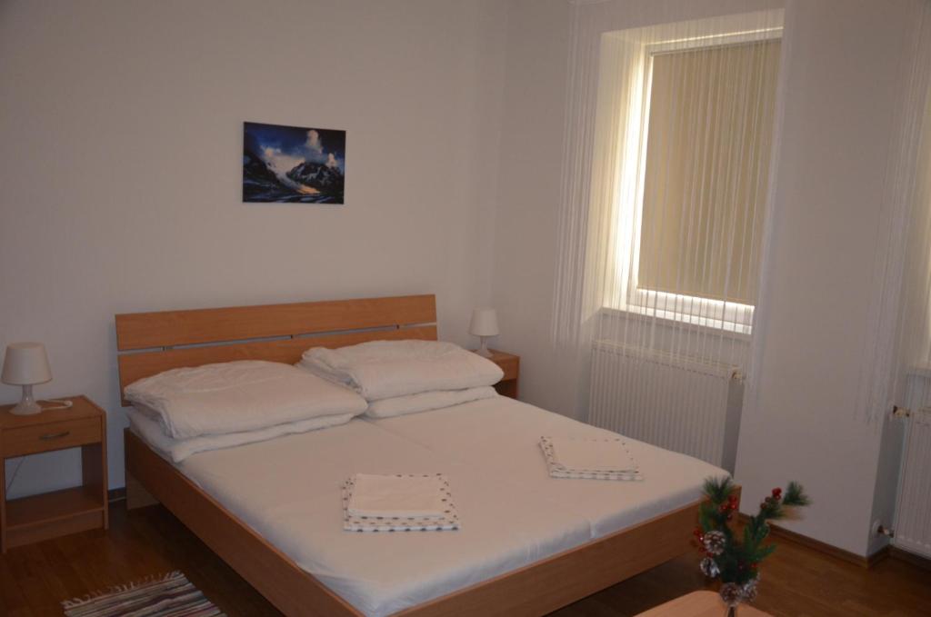Postel nebo postele na pokoji v ubytování Chata Horec